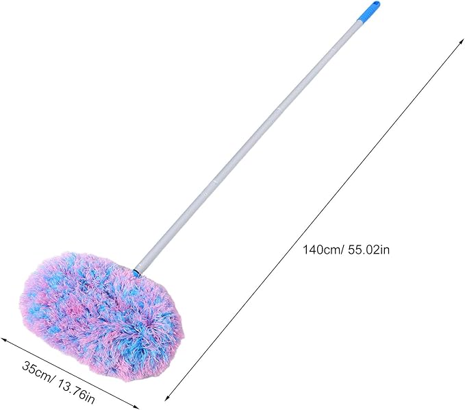 Ceiling Fan Cleaner: Ceiling Fan Blade Cleaning Brush with Adjustable Extension Pole - Lightweight Duster for Cobwebs and Hard-to-Reach Areas