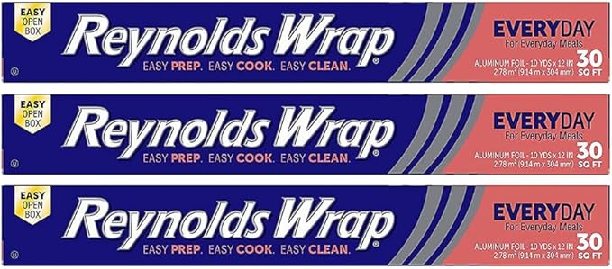 Reynolds Wrap Aluminum Foil (30 Sq Ft (Pack of 3))