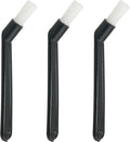 3PCS Coffee Machine Cleaning Brush Semi Automatic Bent Nylon Bristle Brush 25x10mm/0.98 x 0.39 inches Cleaning Brush Used for Coffee Grinders Milk Frothers Soy Milk Machines