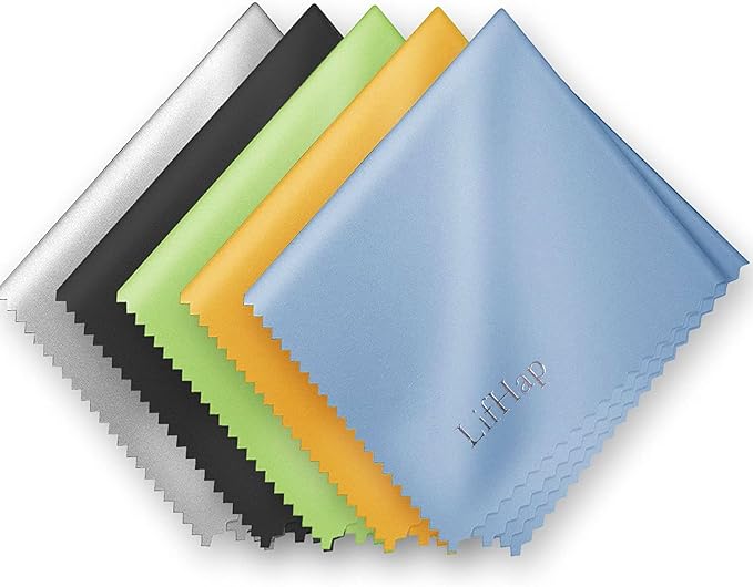 Extra Large Glasses Cleaning Cloths(12"x 12") for Eyeglasses,Sensitive Optics, Electronic Screens, Cell Phones,Lens,Glasses, Camera Lenses| Eyeglass Cleaner Cloths Wipes for All Delicate Surface
