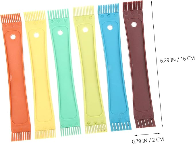 12pcs Air Conditioner Fin Combs Multi Fin Cleaning Brush for Radiators Coils and Condensers Tool for Air Conditioner Maintenance and Cleaning