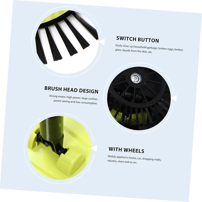 Multi Function Household Cleaning Sweeper Broom with Dustpan and Trash Bin Rotating Floor Mop in Random for Efficient Home Cleaning