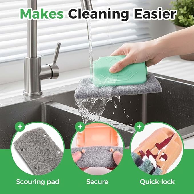 Magic Window Track Cleaner, 2026 New Window Groove Cleaning Brush Tools Set, Sliding Door Track Cleaner, Hand-held Window Track Cleaner Brushes Tools for Window lides Gaps (3, Mixed)