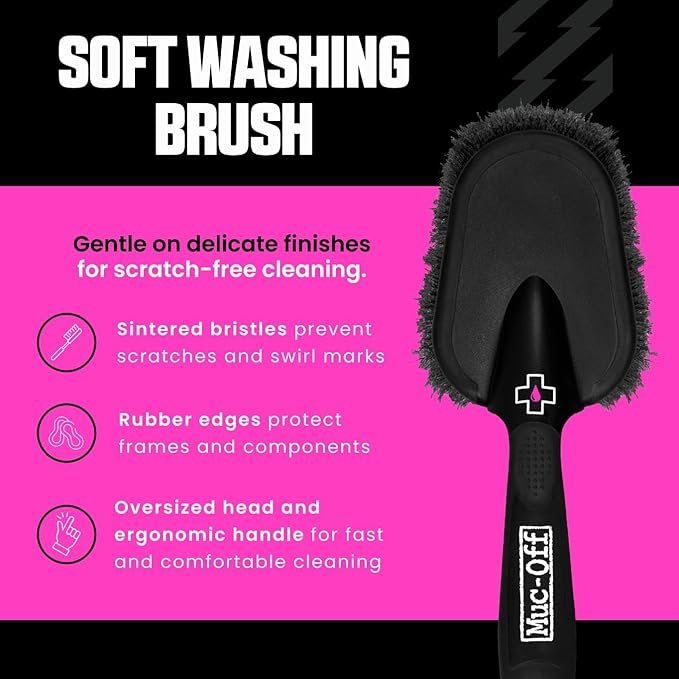 Muc Off - 370 Soft Washing Bike Cleaning Brush, Black, One Size
