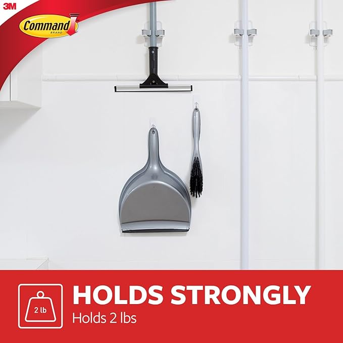Command Medium Wire Toggle Hooks, 35 Hooks and 40 Strips, Damage-Free Hanging Wall Hook with Adhesive Strips, No Tools Great for Hanging, Organization and Storage, Holds up to 2 lb