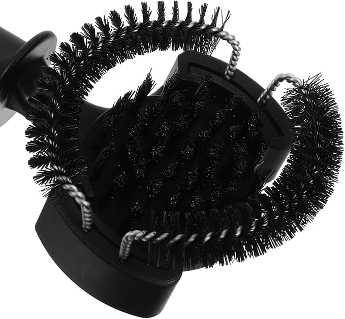 Coffee Machine Cleaning Brush with Detachable Nylon Bristles and Comfortable Handle for Espresso Group Head Maintenance and Machine Cleaning 10.03X2.95X0.78In