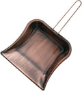 Yajuyi Handheld Copper Dustpan Trash Household Easy Handling Dust Pan Tabletop Cleaning Tool for Study Room Office Hotel Home