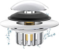 Universal 3 in 1 Bathtub Drain Stopper Bathtub Drain Hair Catcher, Pop-up Tub Stopper with Effective Filter Basket, Anti-Clogging Bathtub Drain Plug Bath Tub Stoppers for 1.45-1.8" Drain Shoe