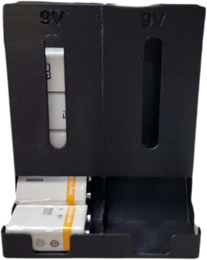 9V battery storage case holder box dispenser