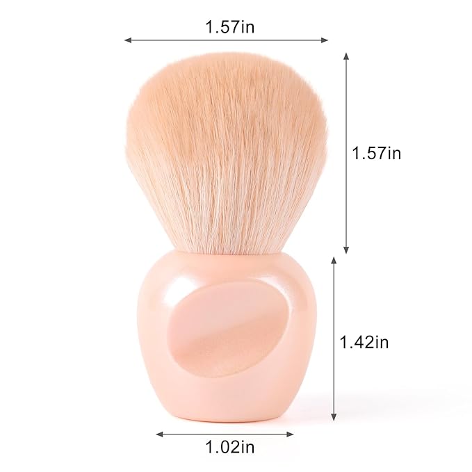 TADOPRO 2PCS Nail Dust Brush Nail Dip Powder Remover Cleaning Brush for Fingernails Soft Acrylic Nail Clean up Brush Nail Tech Must Haves(nude)