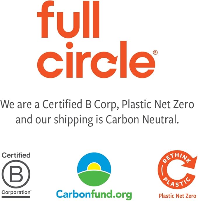 Full Circle Renew, Streak-Free Glass Cleaning Cloths, Recycled Microfiber, Perfect for Eyeglasses and Mirrors, Set of 2