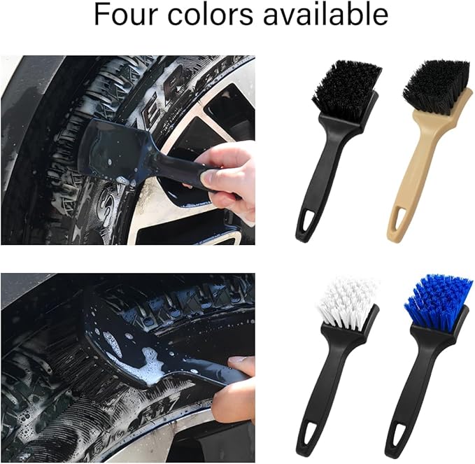 Car Carpet Cleaning Brush, Wheel Hub Scrub Brush Floor Mat Cleaning Brush with Stiff Bristle, Tire Carpet Srubber Upholstery Detailing Brush for Car Interior Home Cleaning (Blue)