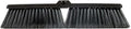 Restaurantware-BROOM HEAD ONLY: Clean Tek Professional 17.13-Inch Push Broom Head, 1 Heavy-Duty Cleaning Tool - Handle Sold Separately, Fine Flagged Bristles, Black Plastic, Outdoor Use