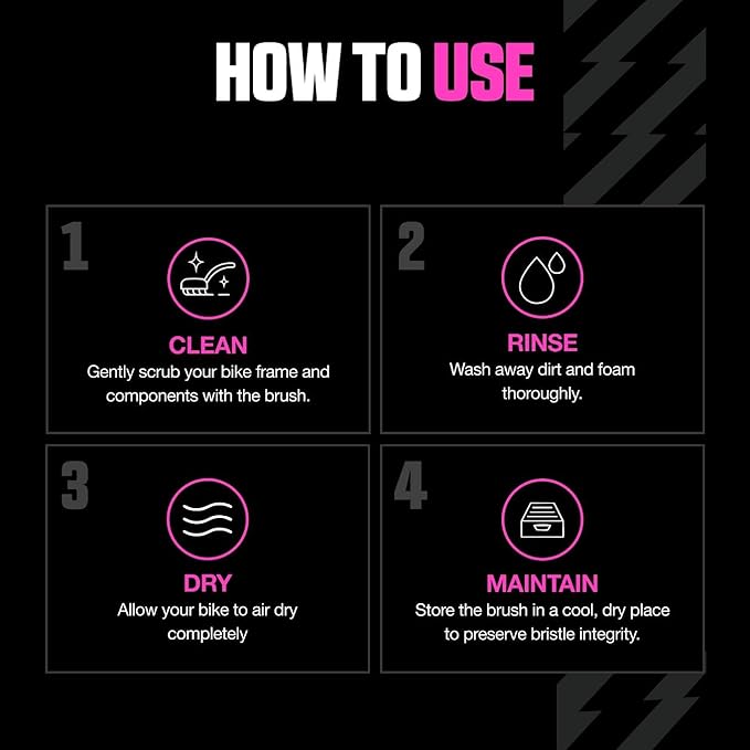 Muc Off - 370 Soft Washing Bike Cleaning Brush, Black, One Size