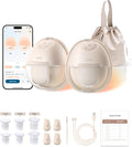 eufy Security Heated Breast Pump S1, Hands-Free Breast Pump with Industry-Leading HeatFlow Tech, App-Controlled OptiRhythm, Hospital-Grade Suction, Leakproof, Slim and Ultra-Quiet for in-Bra Use