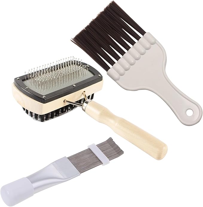 3 in 1 Set Air Conditioner Condenser Fin Comb，Refrigerator Coil Cleaning Brush Supplies, Stainless Ac Coil Cleaner, Evaporator Coil Cleaner, Evaporator Radiator Refrigerator Repair,Cleaner Tool Kit