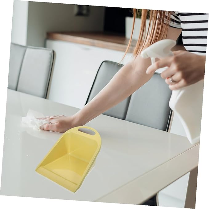 TOYANDONA 2pcs Handheld Dustpan Set Small Plastic Garbage Scooper with Handle, Convenient Household Dust Pans for Desktop and Home Cleaning