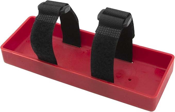 1Pcs ShareGoo Plastic RC Car Battery Tray Case for 2S Lithium & 7.2V NiMH Battery Compatible with Axial SCX10 RC4WD D90 Traxxas TRX-4 1/10 RC Car (Red)