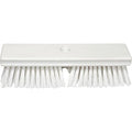 SPARTA Plastic Floor Scrub Brush, Brush Head Only, Deck Brush with ACME Standard Thread Fitting for Deck, Industrial Kitchens, and Hospitals, 10 Inches, White, (Pack of 6)