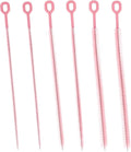 6pcs Straw Cleaner Brushes for Stanley, 31.5cm/12.4in Extra Long Full Bristles Coverage Reusable Straw Brush Cleaning Accessories for Bottles Glass Pipe Sippy Cup(Pink)