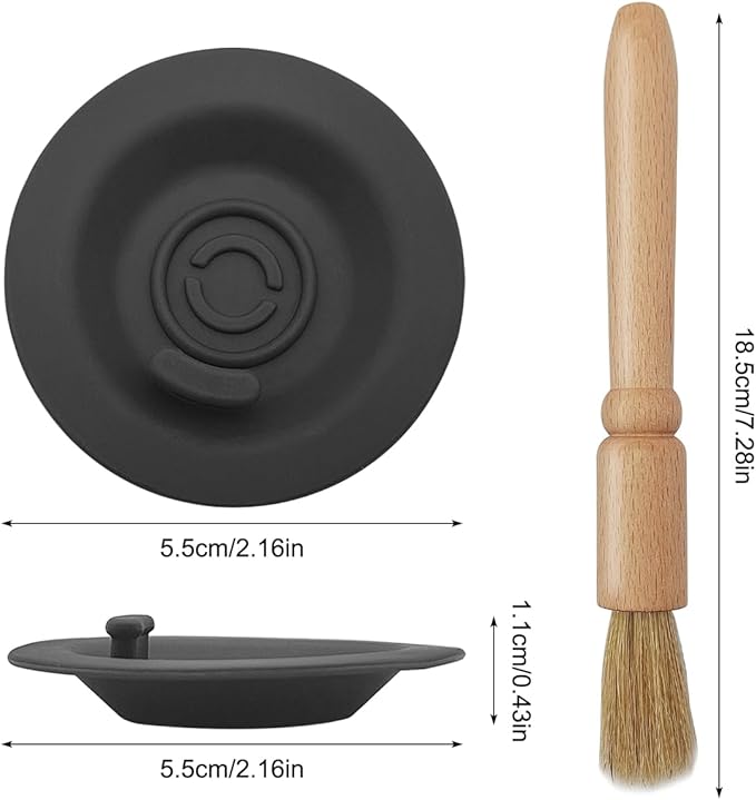 2 Pack 54mm Espresso Cleaning Disc + 1 Coffee Grinder Cleaning Brush, Compatible With Select Breville Espresso Machines Backflush Disc