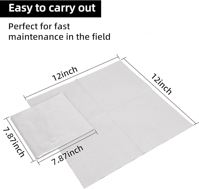 5PCS Gun Cleaning Cloth Rags12 x12 - Gray Gun Cloth Microfiber Towel Lint Free Gun Cloth, Gun Cleaning Wipes Great for All Gun Firearm Cleaning Cleaner Protection,Professional (Grey)