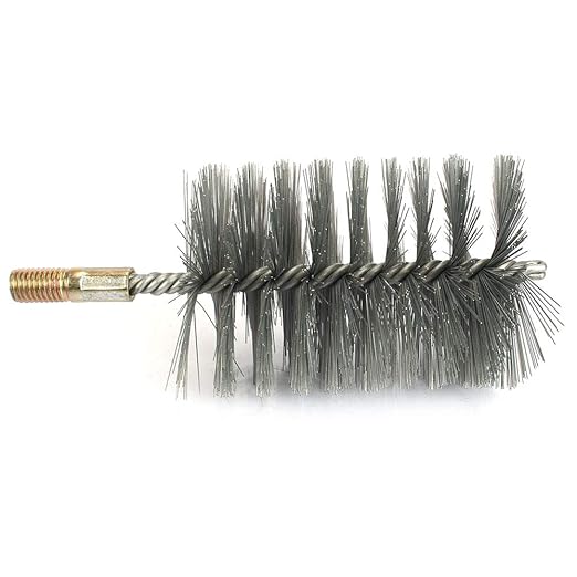 1Pc 3" Round Pipe Tube Stainless Steel Wire Brush 75mm
