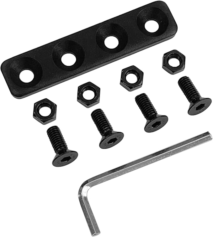 Homacer Sliding Barn Door Hardware Black Rustic Junction Plate