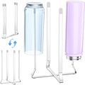 Water Bottle Drying Rack, Baby Bottle Dryer Rack, Stainless Steel Bottles Drying Rack, Collapsible Cup Rack Dryer, Kitchen Cup Storage for Travel Bottles, Reusable Bags (Silver)