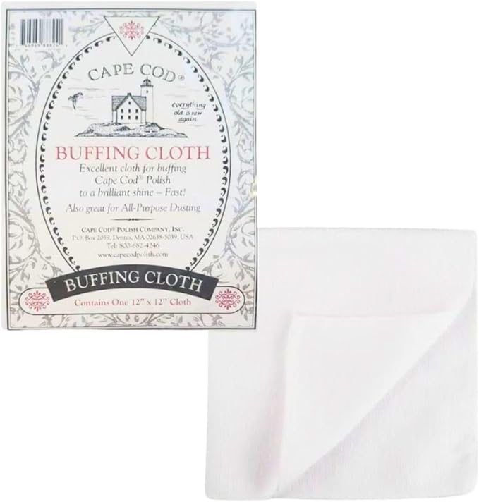 Cape Cod 12x12 Inch Buffing Cloth. Excellent Cloth for Buffing Cape Cod Polish to A Brilliant Shine-Fast! | Great for All-Purpose Dusting | Washable and Reusable