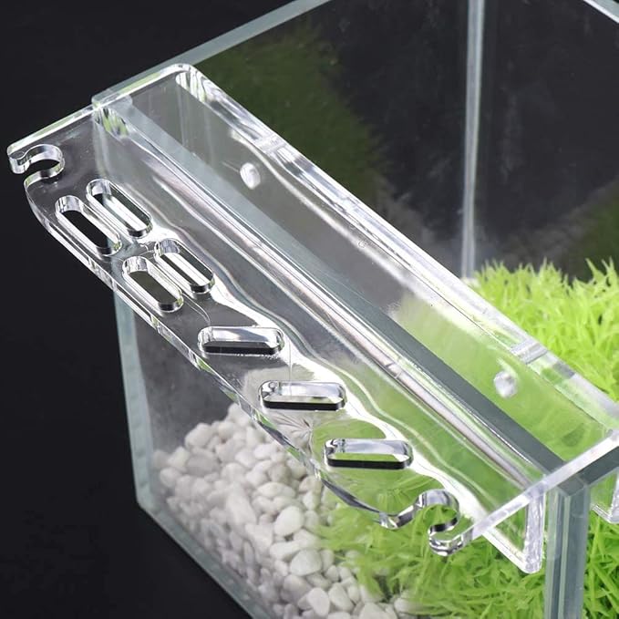 Vctitil Aquarium Plant Tools Holder Aquarium Tank Tool Acrylic Holder Grass Maintenance Tool Storage Rack for Tweezer Scraper Scissor Cleaning Tool
