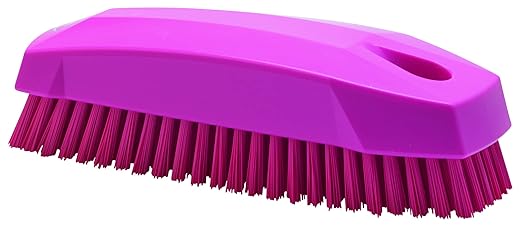 Vikan 64401 Brush,Nail,Stiff,PP/PBT,Pink