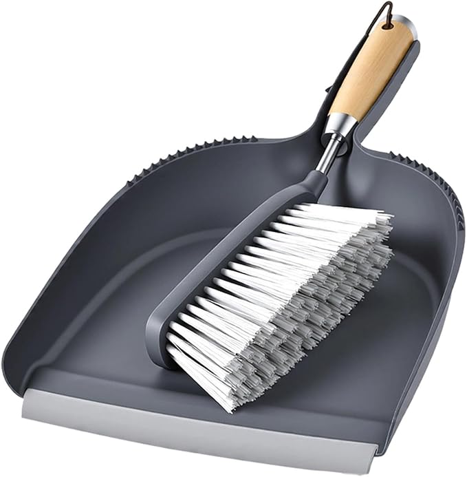 Fenteer Dustpan and Brush Set Mini Portable Multipurpose Handheld Broom and Dustpan for Desktop Sweep Dining Table Keyboard Cabinets