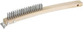 Winco Row Bristle Brush, 3 by 19-Inch, Steel Wire