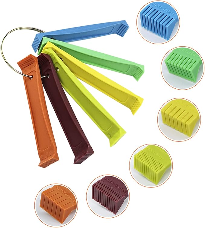 【Upgraded】 Air Conditioner Condenser Fin Comb Set Include FCR6 Fin Comb and Condenser Fin Comb Brush Repair Tool for Condenser Coil by Cenipar