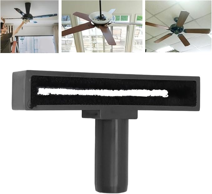 Fan Cleaner, Ceiling Fan Cleaning Reusable Washable Brush, Blade Brush Cleaning Tool for Homee (Black)