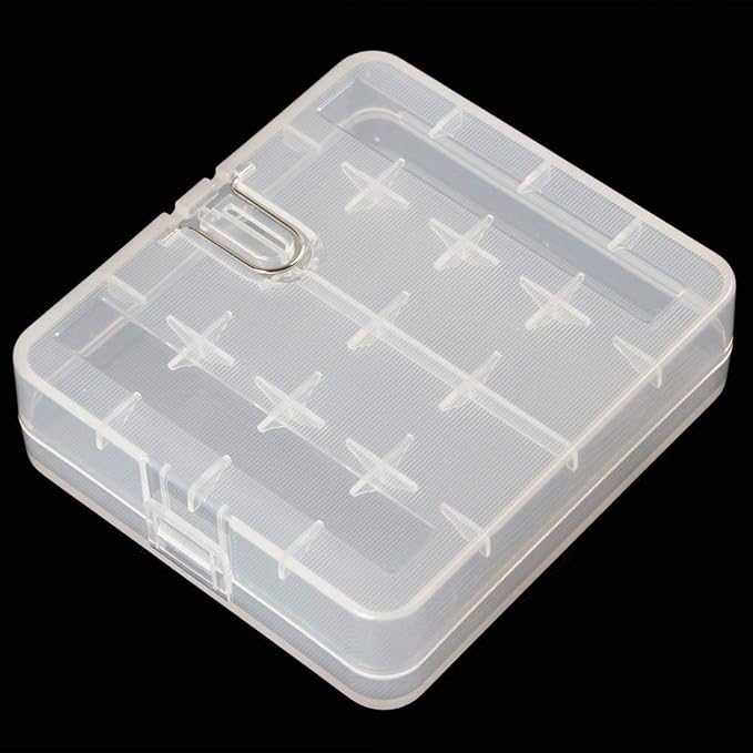 Gocomcom Honbay Battery Storage Case/Box/Organizer/Holder for 4 18650 Batteries or 8 CR123A Battery, Pack of 6 (White)
