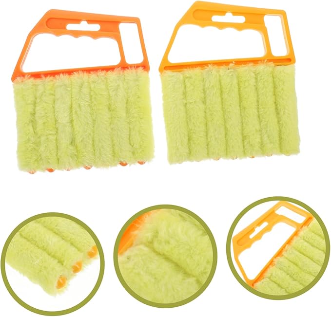 2pcs Blinds Cleaning Brush for Window and Home Use Versatile Pulley Brush for Blinds Lightweight and Reusable for Shutters Air Conditioners and More