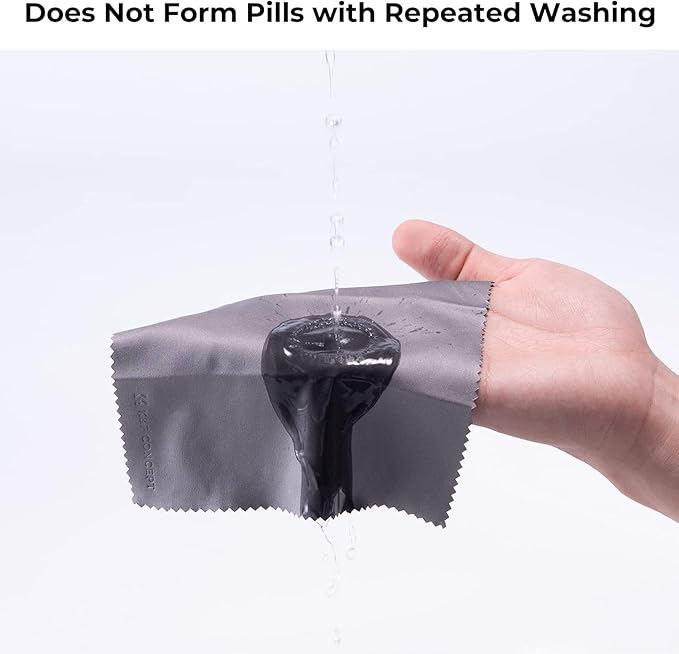 K&F CONCEPT 6 Pack Microfiber Cleaning Cloth（15x18cm）, Washable Reusable Lens Cleaning Cloth for Cleaning Camera Lenses, Glasses, Screens, Cameras, Eyeglasses, LCD TV Screens, Tablets
