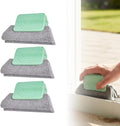 Magic Window Track Cleaner, 2026 New Window Groove Cleaning Brush Tools Set, Hand-held Window Track Cleaner Brushes Tools Set for Window lides Gaps Tile Lines Shutter Car Vents (3Pcs Green)
