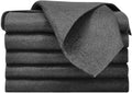 5 Pack Thickened Magic Cleaning Cloth 11.8"x11.8" Multipurpose Magic Cloth Lint Free Microfiber Cloths Reusable Streak Free Rags for Home Kitchen & Bathroom Dark Gray