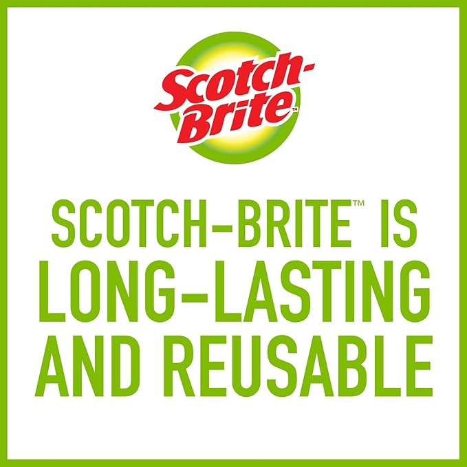 Scotch-Brite Soap Control Dishwand Brush Refills, Non-Scratch Scrub Brush Heads, Durable & Odor-Resistant, 3 Count (6 Total Refills)