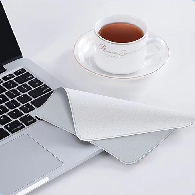 4 Pack Polishing Cloth for Apple, Microfiber Cleaning Cloth, Soft and Nonabrasive Material Compatible with Mac and Other Smart Devices Screen
