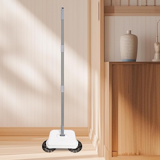 Hand Push Floor Sweeping Machine, Manual Non Electric Carpet Sweeper, 200 mm Sweeping Path, 300 ml Garbage can Capacity, with Comb, for Homes, Offices, Carpets, Hardwood Floors, Wood Floors