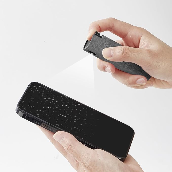 YTT Touchscreen Mist Cleaner, Screen Cleaner, for All Phones, Laptop and Tablet Screens,Two in One Spray and Microfiber Cloth (Grey)