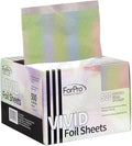 ForPro Professional Collection Vivid Celestial Embossed Foil Sheets, Aluminum, Pop-Up Foil Dispenser, Hair Foils for Color Application & Highlighting Services, Food Safe, 5” W x 10.75” L, 500-Count
