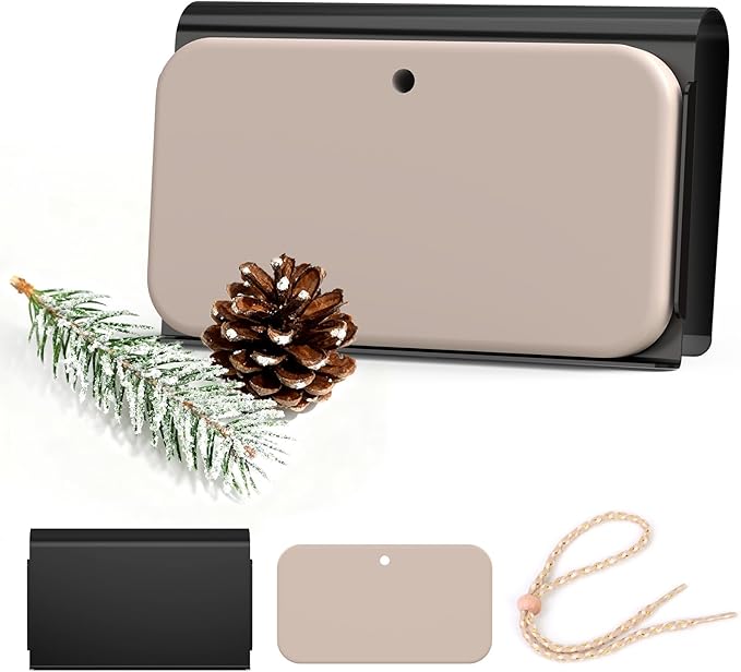 Car Air Freshener, 2-in-1 Stone Car Freshener with Visor Clip & Hanging Scent Diffuser, Natural Scent Stone Diffuser, Long-Lasting Odor Eliminator for Car or Home, Smooth Pine