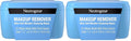 Neutrogena Makeup Remover Wipes, 25 ct, Pack of 2 | 100% Plant-Based Cloth | Gentle | Soap & Alcohol-Free | Removes Waterproof Mascara