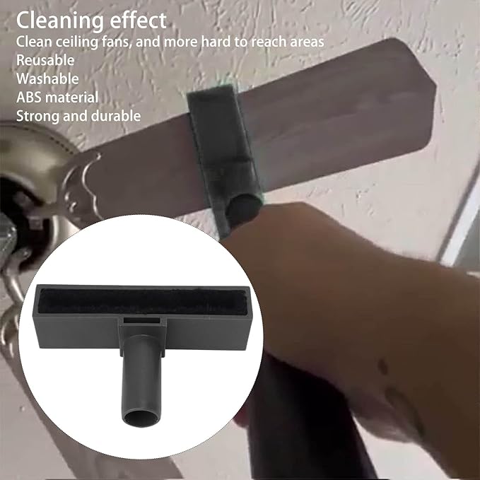 Ceiling Fan Blade Brush, Household Ceiling Fan Cleaner Duster, Powerful Reusable Washable Ceiling Fan Brush Cleaner Tool
