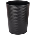 UUJOLY Small Trash Can Wastebasket Garbage Can Container Bins for Bathrooms, Laundry Room, Kitchens, Offices, Kids Rooms, Dorms (Black)
